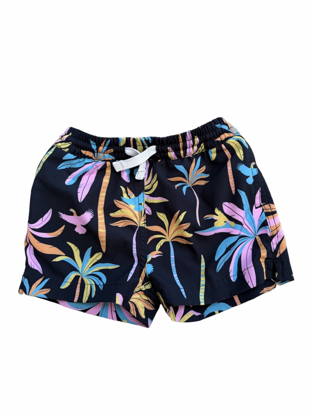 Chubbies Size 2T The Black Light Nights Neon Swim Trunks